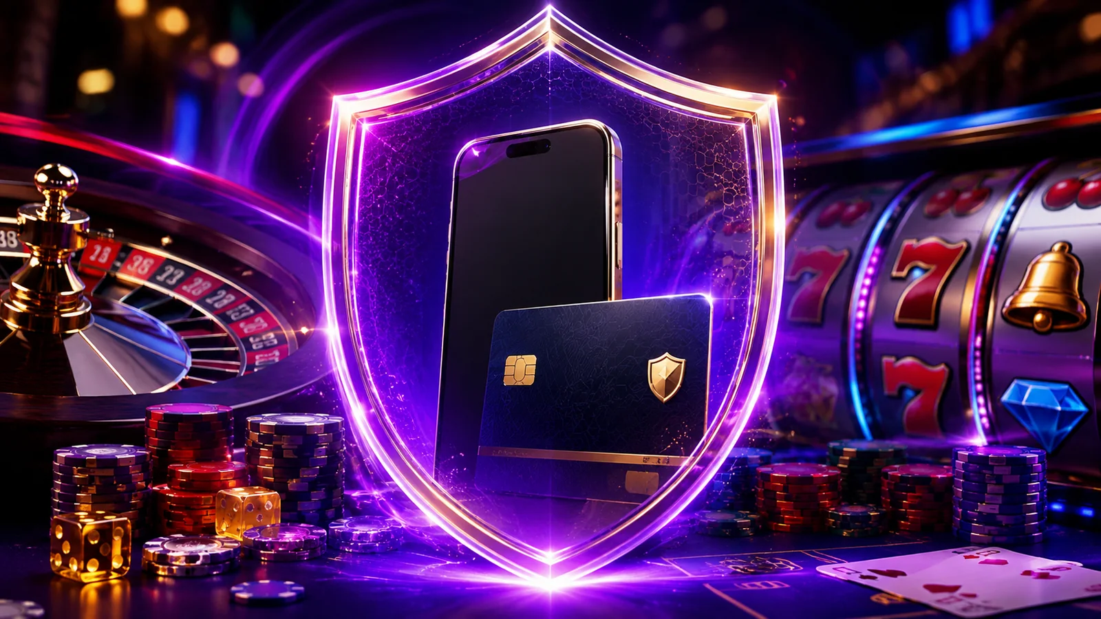 Casino-focused editorial scene illustrating Casino Data Privacy: What You Share When You Open an Account